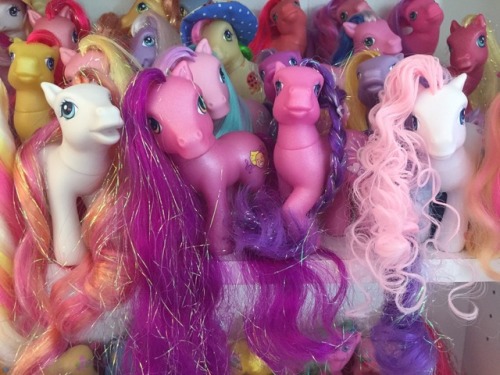yodawgiheardyoulikeponies: ~~~My Super Long Hair G3s~~~