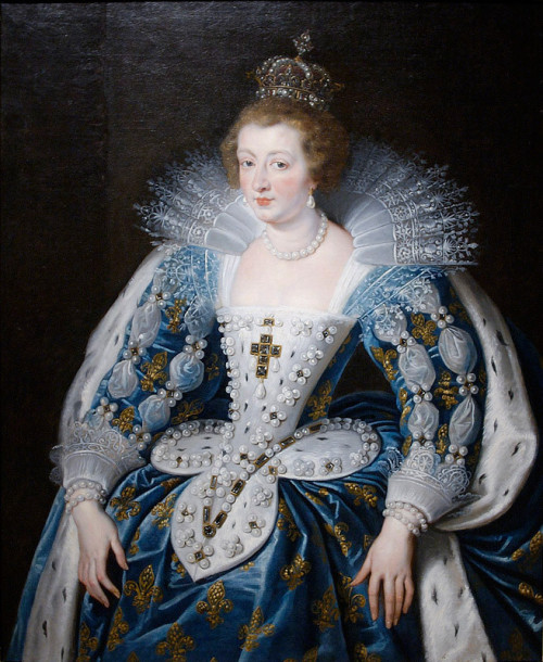 femalebeautyinart:Anne of Austria, Queen of France, Mother of King Louis XIV by Peter Paul Rube