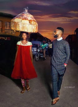 la-negra-barbuda: missharpersworld:  hotteaandoranges:  mymodernmet:  Nigerian Bread Seller Accidentally Photobombs a Pop Star and Ends Up with a Modeling Contract  She is breathtaking, isn’t she?  she really is  She’s gorgeous. Her name is Olajumoke