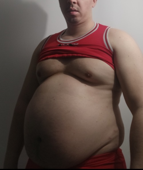 lardleader:My bf tells me to put on my workout clothes ,knowing very well how they fit me“not the same as before ,uh ?” He grabs my underbelly and jiggle it“time for your workout,pig”He exposes my belly and start feeding me the