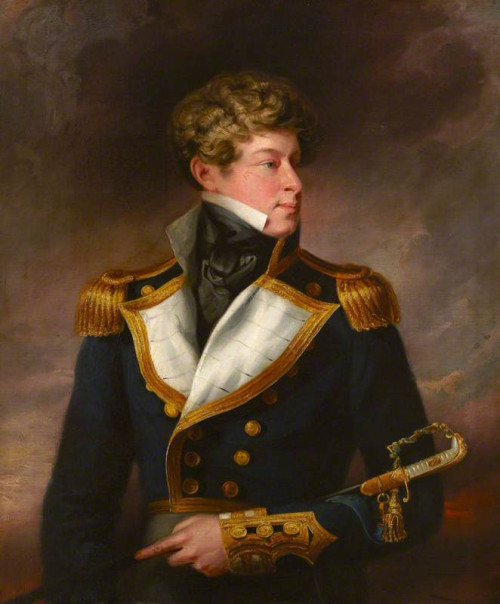 &mdash; Rear-Admiral Lord Adolphus FitzClarence as a Young Naval Officer- British School (c.1824-183