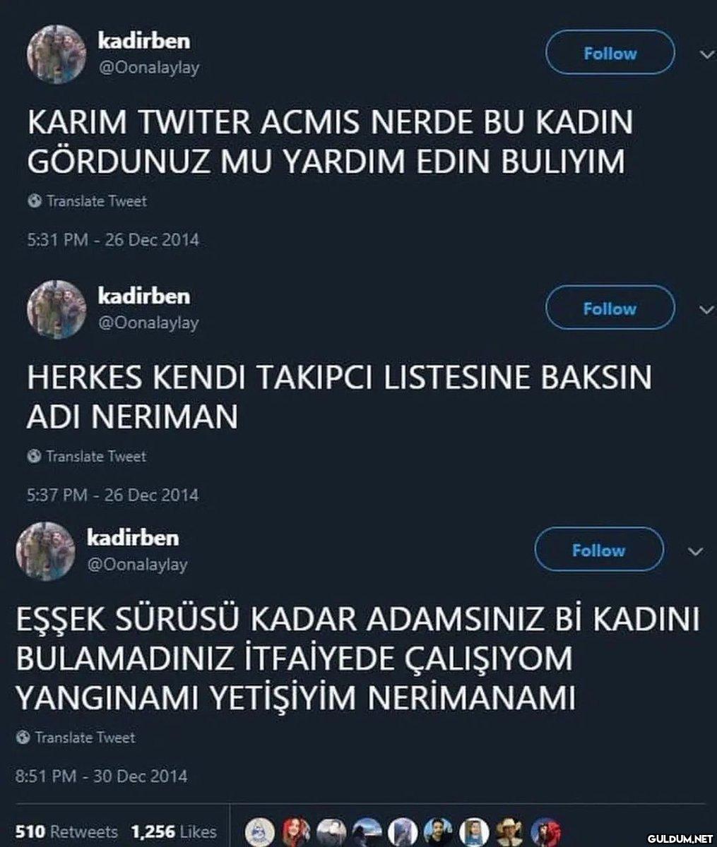 446-) Twitter'da karısını...