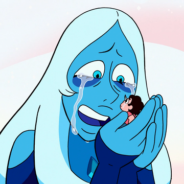 queen-of-meows:gravityfallsrockz:Blue Diamond smiling I love her.Wifey
