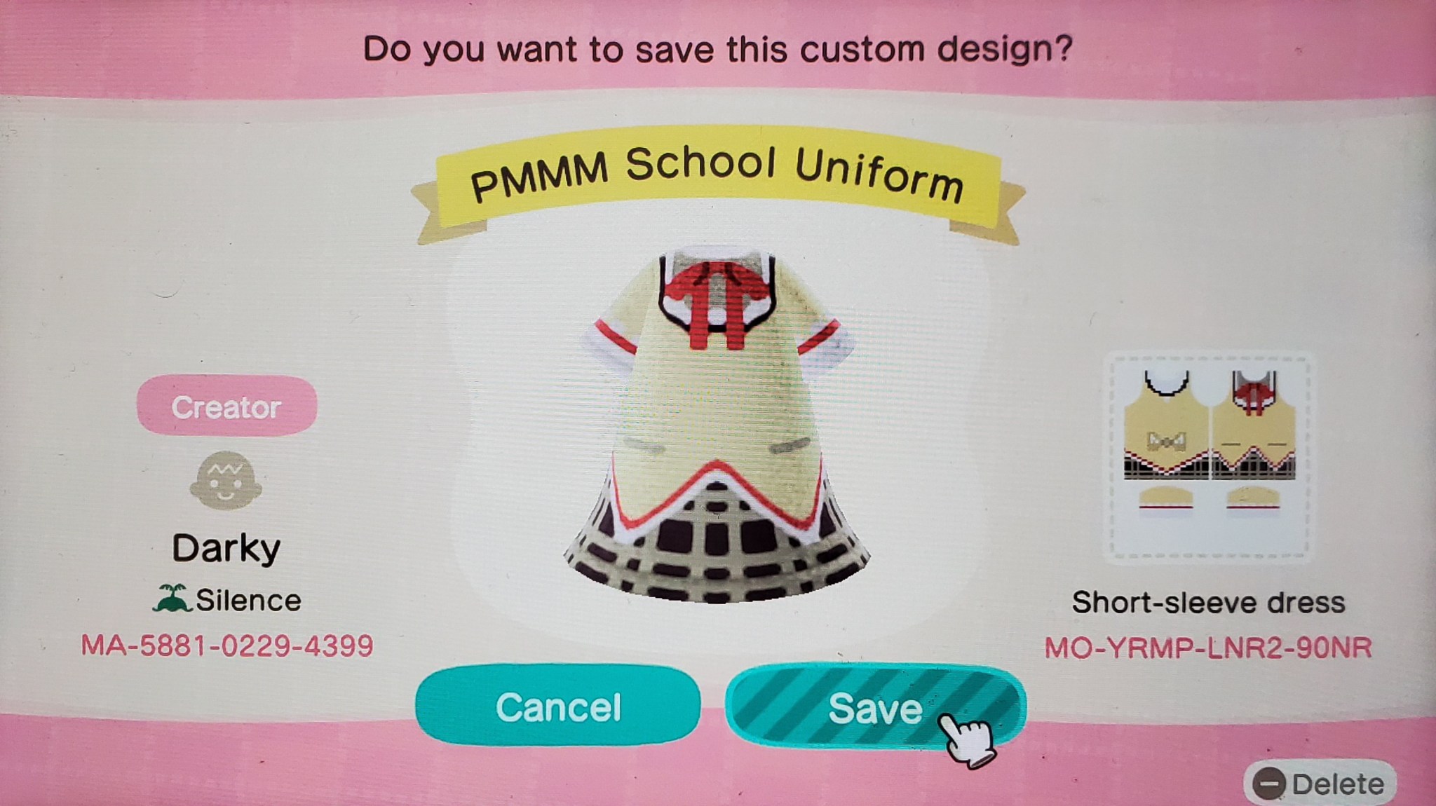 philopoemen-blog:meramakes:Been really getting into Animal Crossing New Horizons, so I tried my hand at PMMM outfits@homura-chu I think this is something you might be interested in. 😀