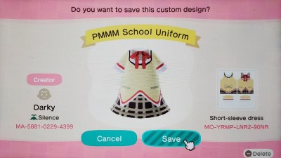 philopoemen-blog:meramakes:Been really getting into Animal Crossing New Horizons, so I tried my hand at PMMM outfits@homura-chu I think this is something you might be interested in. 😀