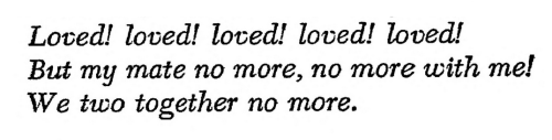 Walt Whitman, “Out of the Cradle Endlessly Rocking”, Leaves of Grass[Text ID: &ldqu