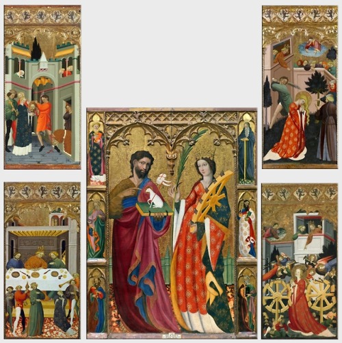 Story of Saints John the Baptist and St. Catherine by Juan de Sevilla, c. 1425-50