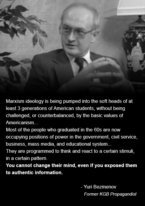 matt-ruins-feminisms-shit: think-critically:  People are right when we say the SJWs are brainwashed. People were pre-warned. People know the truth. Government, media, education, business, entertainment are hijacked by this deadly cancerous Marxist-Leninis