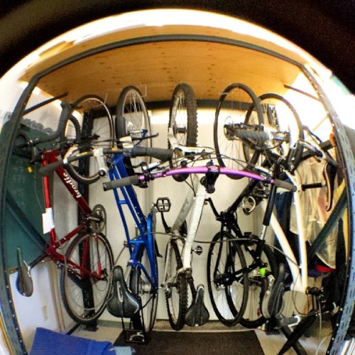 brodiebikes: Lot full…. #bike #cycle #commute #staffparking #ridebikes