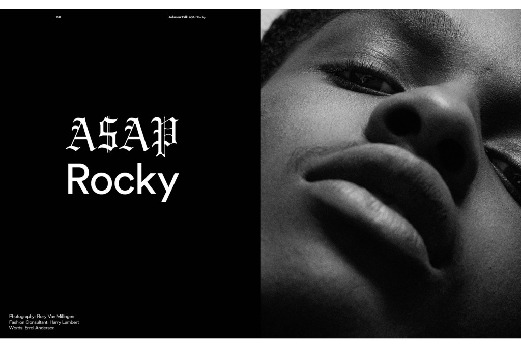 chick-habits:  pleasebboy:  ‘Johnson’ Magazine + A$AP Rocky.   baby!