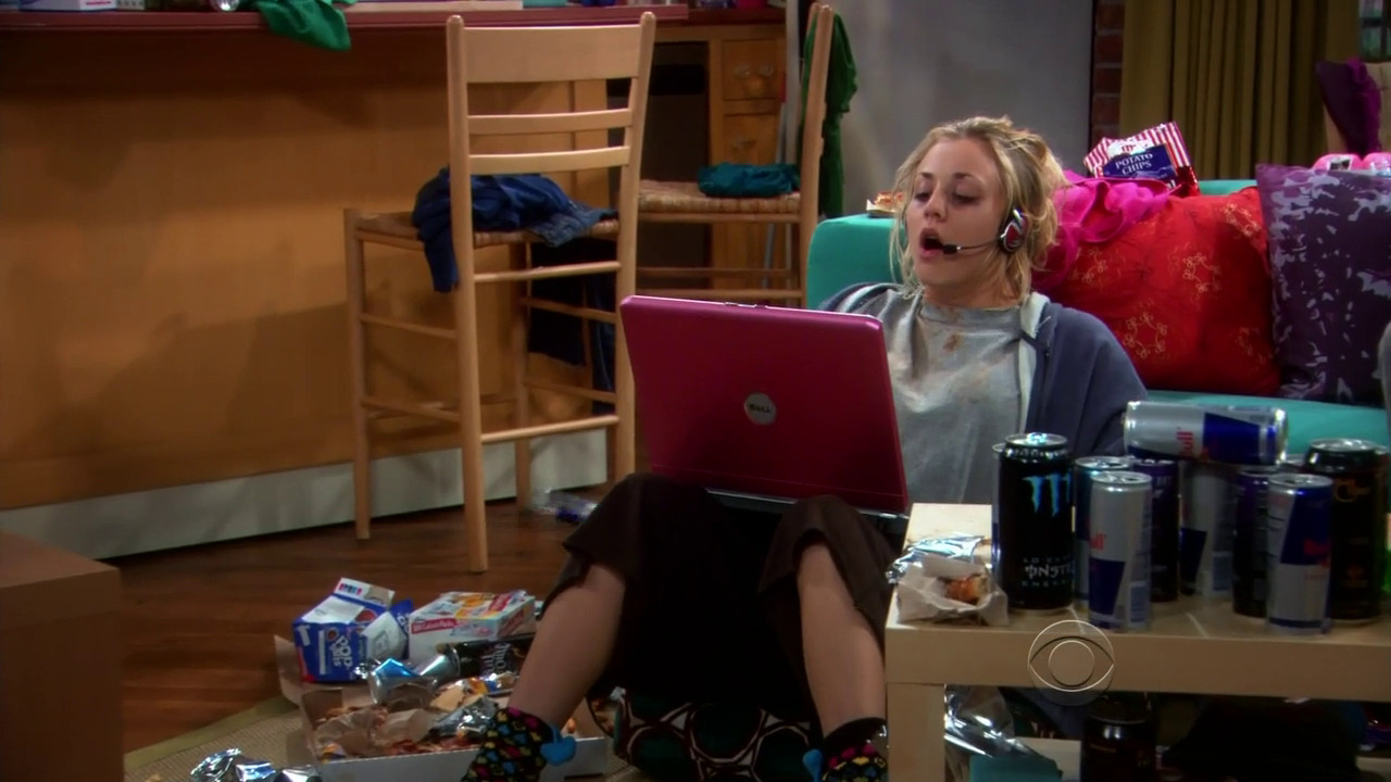 Favourite Kaley Cuoco scenario: she is has just been playing that online game for