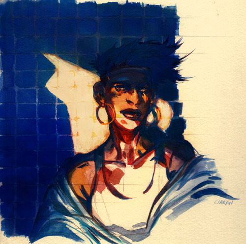 saint-vagrant:I met a traveller from an antique land…(gouache paintings of n’doul // jjba, after ozy