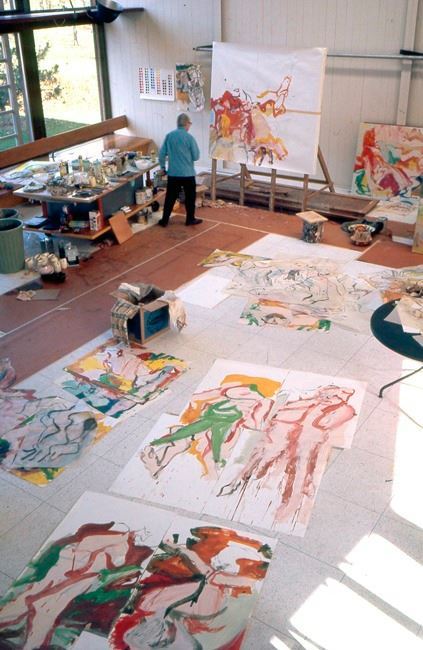 colin-vian:   Willem de Kooning nel suo studio 