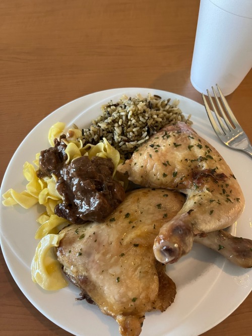 Work Food (i Didnt Eat The Skin Of Chicken, There Was Sooo Much Meat My Stomach Hurts)