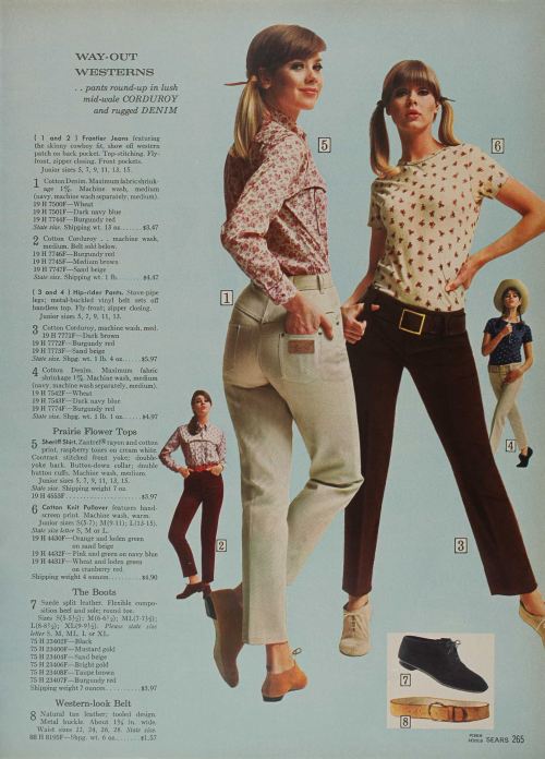 Terry Reno and Colleen Corby in Sears catalog, 1966.