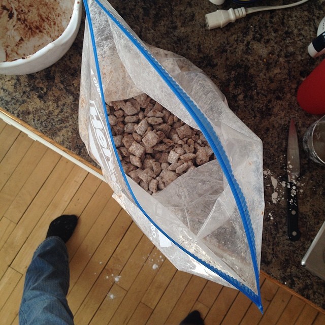 I decided to make Nutella puppy chow. It was both a fabulous and horrible decision.