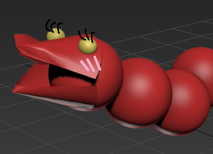 theivorytowercrumbles:  dashingicecream:  i made a snake in 3ds max IM PROUD OF MY