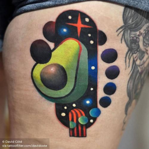 By David Côté, done in Montreal. http://ttoo.co/p/36085 avocado;big;contemporary;davidcote;facebook;food;fruit;nature;pop art;surrealist;thigh;twitter