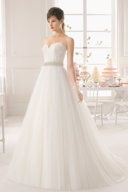 beads applique 2015 sweetheart a-line wedding dress