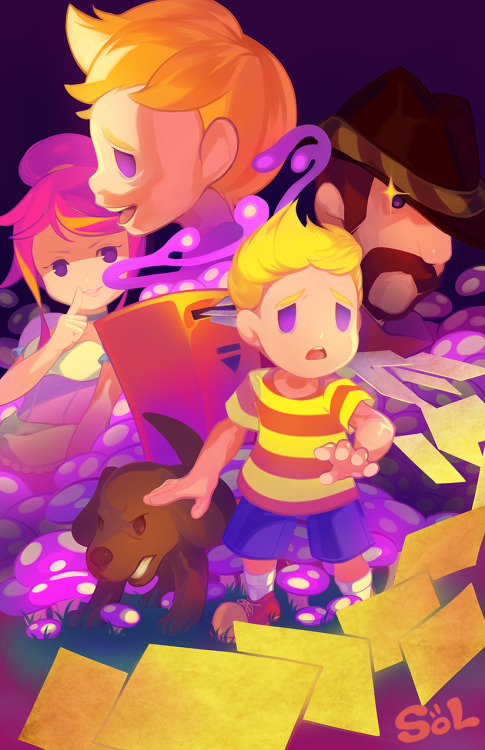 The boy named Lucas…I finished Mother 3 and just had to illustrate one of my favorite parts o