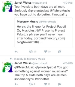 fortheloveofcorintucker:  Janet Weiss is an amazing feminist musician.   She’s great with conflict and handling her mistakes too….look up to this one kids.