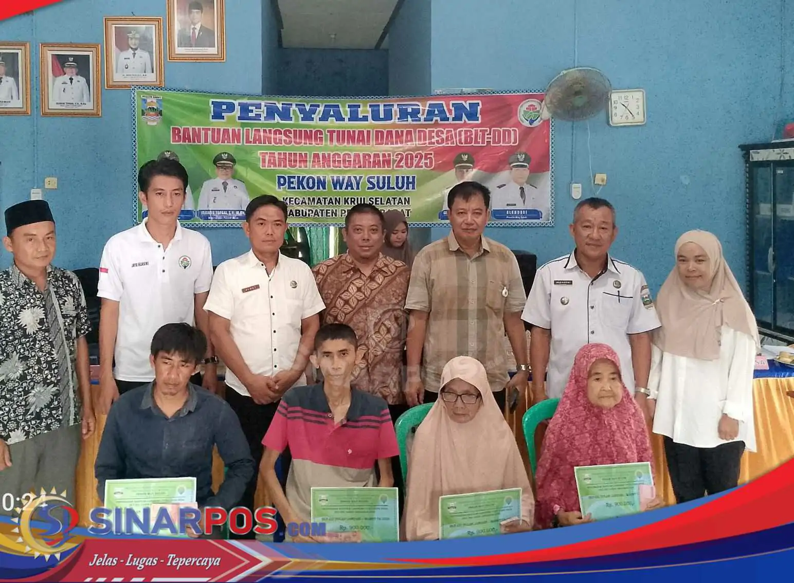 Pekon Way Suluh Kecamatan Krui Selatan Realisasikan BLT-DD Tahap Ke 1 Tahun 2025 KE 15 KPM