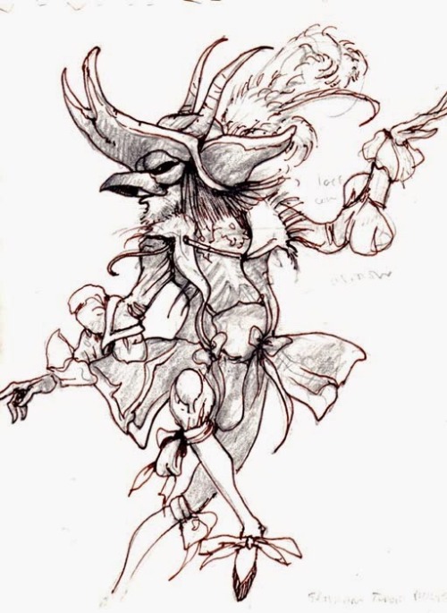 talesfromweirdland:Brian Froud’s concept art and sketches for the 1986 movie, Labyrinth.