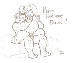 Dulynotedart:  It’s @Mcdoogly ‘S Birthday Today! I Drew Some Asgore/Toriel For