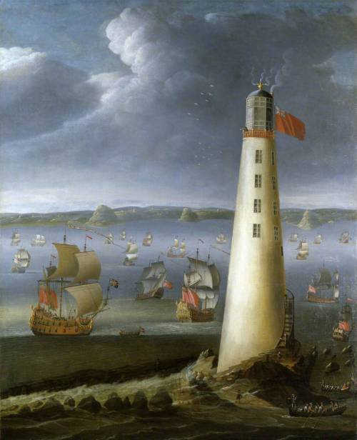 centuriespast:Eddystone LighthouseIsaac Sailmaker (c.1633–1721)National Maritime Museum