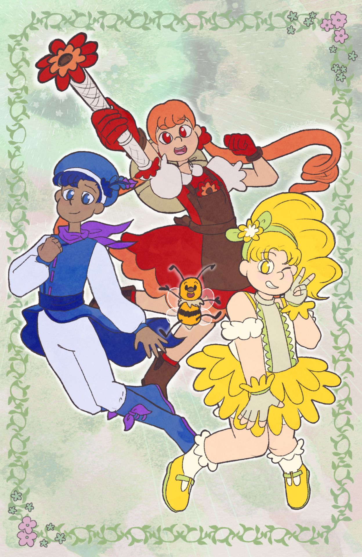 my original magical girl characters, the Garden Guardians (and their friends) #gg#magical girl