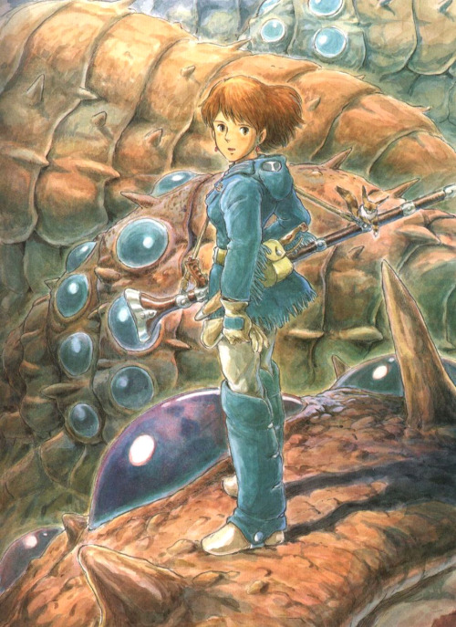 comicblah:  Nausicaä of the Valley of the Wind art by Hayao Miyazaki 