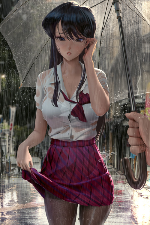 zumidraws:  I wanted to draw Komi separately and give it another try in a different look^^High-res version, different versions, video process, etc. on Patreon-&gt;https://www.patreon.com/zumi  