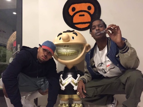 Porn photo oxyoshi:  Chris Brown x A$AP Rocky 