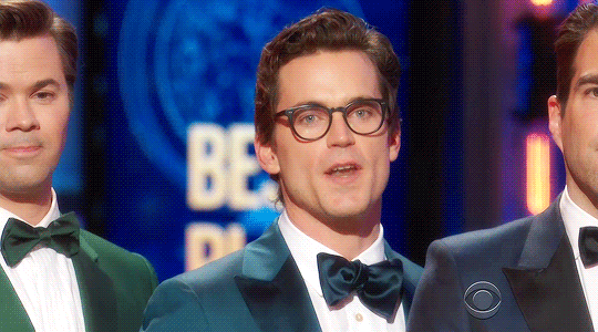 Andrew Rannells, Matt Bomer, Zachary Quinto, And Jim Parsons (from The Boys In The Band) Present At The