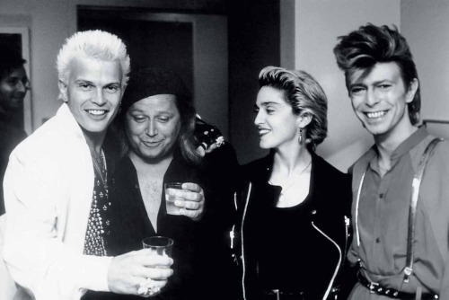 ghostriderii:  Billy Idol, Sam Kinison, Madonna, David Bowie - 1987 