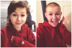 radhamsey:Feb 16th 2015: remember how I kept saying I wanted to shave my head? Well…  Very nice good girl