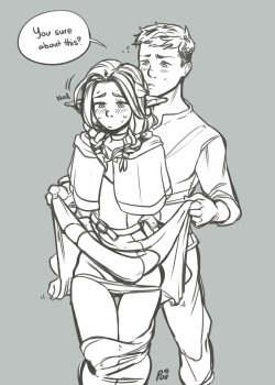 apinchofvanilla:  This ended up becoming a lazy photo-set- Threw Laius together with Marcille too cause hell, why not? It was fun.. :’D