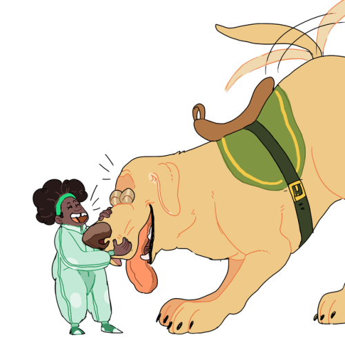 little-tunny:new anime idea: Team of badass ladies riding real big dogs!!! utterly fantastic 