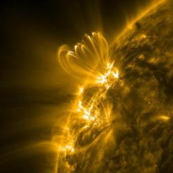 astronomyblog:  Solar Dynamics Observatory   The Solar Dynamics Observatory (SDO) is a NASA mission which has been observing the Sun since 2010. Launched on February 11, 2010, the observatory is part of the Living With a Star (LWS) program. The goal of