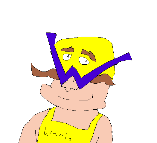 pilotredsun: tried to draw Wario from memory, didn’t get a single thing right