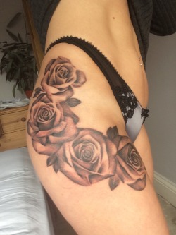 inkdnready:  My tattoo ❤️🌹  Very nice…👌🏻😈