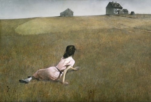 artandhorror:The Texas Chainsaw Massacre by Tobe Hooper (1974)Christina’s World by Andrew Wyeth (194