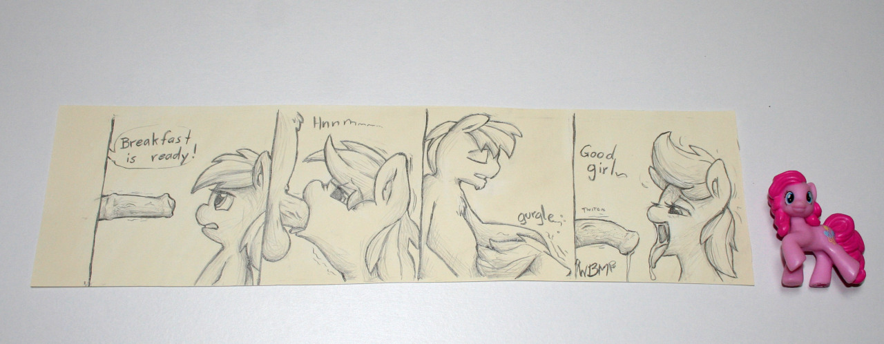 Traditional Art Auction Day 2 | Dashie BJ Comic Strip  This was laying around as