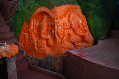 Ganesha at Kamakhya temple, Assam, photo by Mariette Raina
