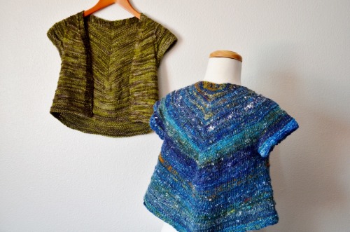 mousearmymittenco:
“ August’s first mousearmy pattern is called Teaselpod! It’s a swingy, flowing vest/bolero thing based on my earlier (and still ongoing) experiments with shawl structures that evolve into full garments. My favorite feature might be...