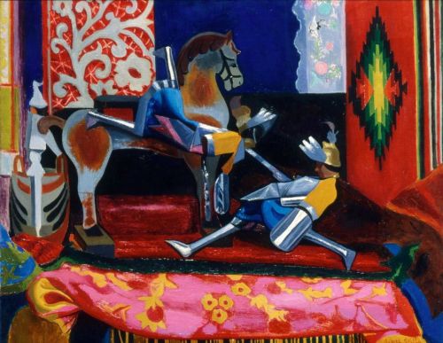 Joseph Stella (Muro Lucano [Italy] 1887 - New York City 1946), Children’s Toys (Marionettes), c. 1930, oil on canvas, 65 cm x 82 cm; Museum of Fine Arts, Boston