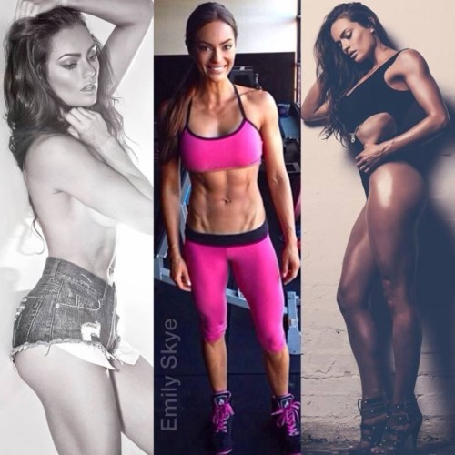 sexygymchicks:  @justine_switalla: One word… HOT!! Where fitness meets fashion… Love @emilyskyefit and all that she stands for!!! Be sure to follow @emilyskyefit my #fitfam ❤ She’s such a rare beauty and such a gorgeous person 😘 @emilyskyefit