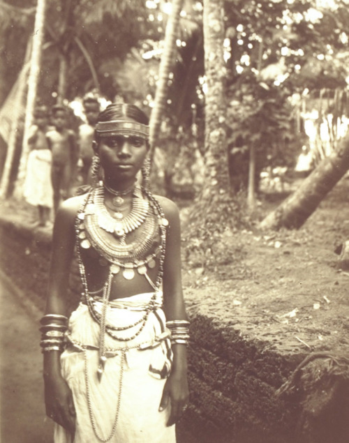 Malabar Nair Woman Wearing Jewelery - 1914