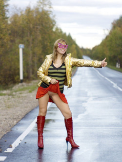 dothingsnaked:  Hitchhike without panties!