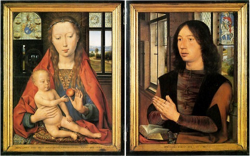 nataliakoptseva:  Diptych of Maarten Nieuwenhove with details Hans Memling 